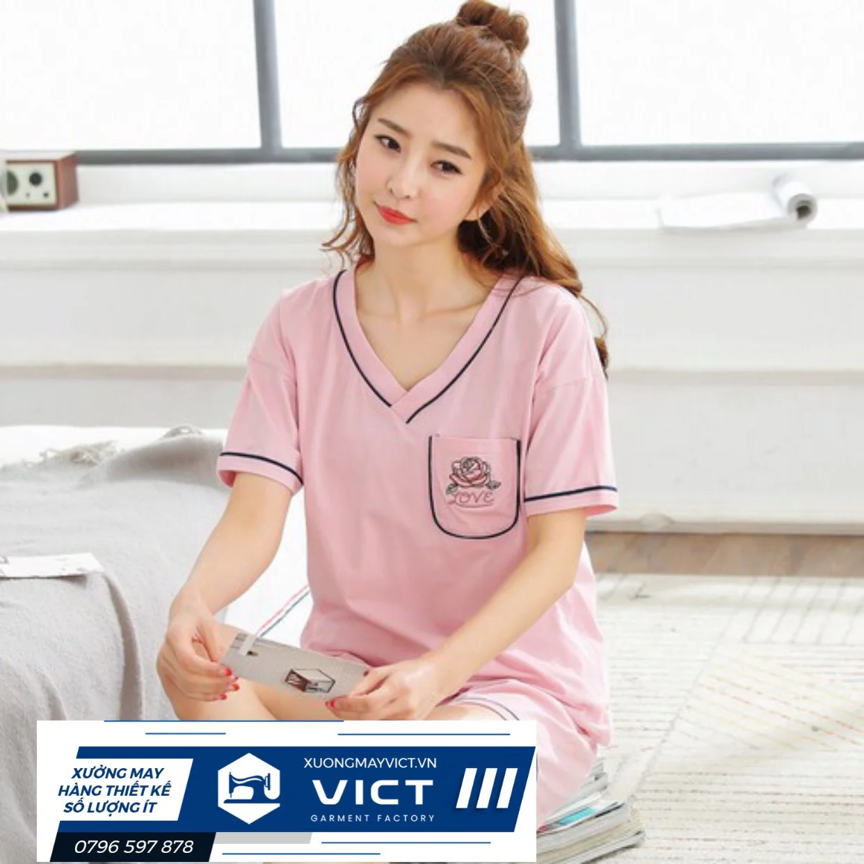 xưởng may đồ bộ cotton
