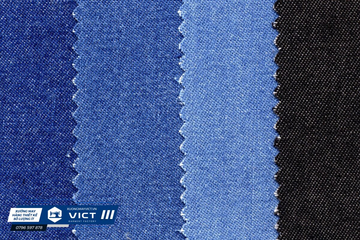 Vải denim là loại vải bền và phổ biến nhất để may sơ mi.