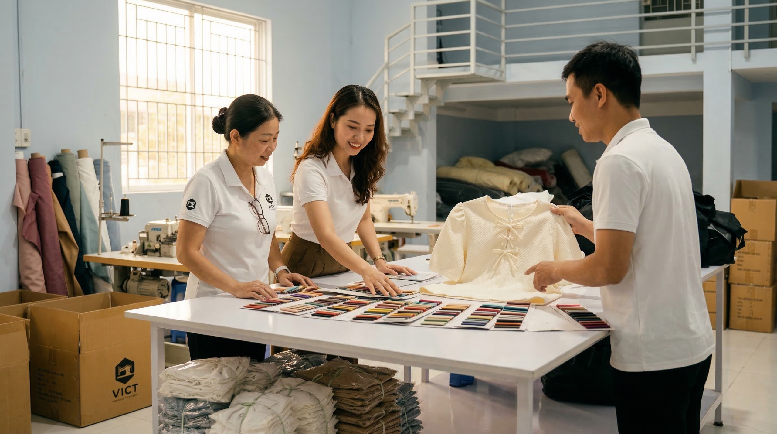 Giải Pháp Từ Xưởng Chuyên Sỉ Quần Áo Thiết Kế VICT