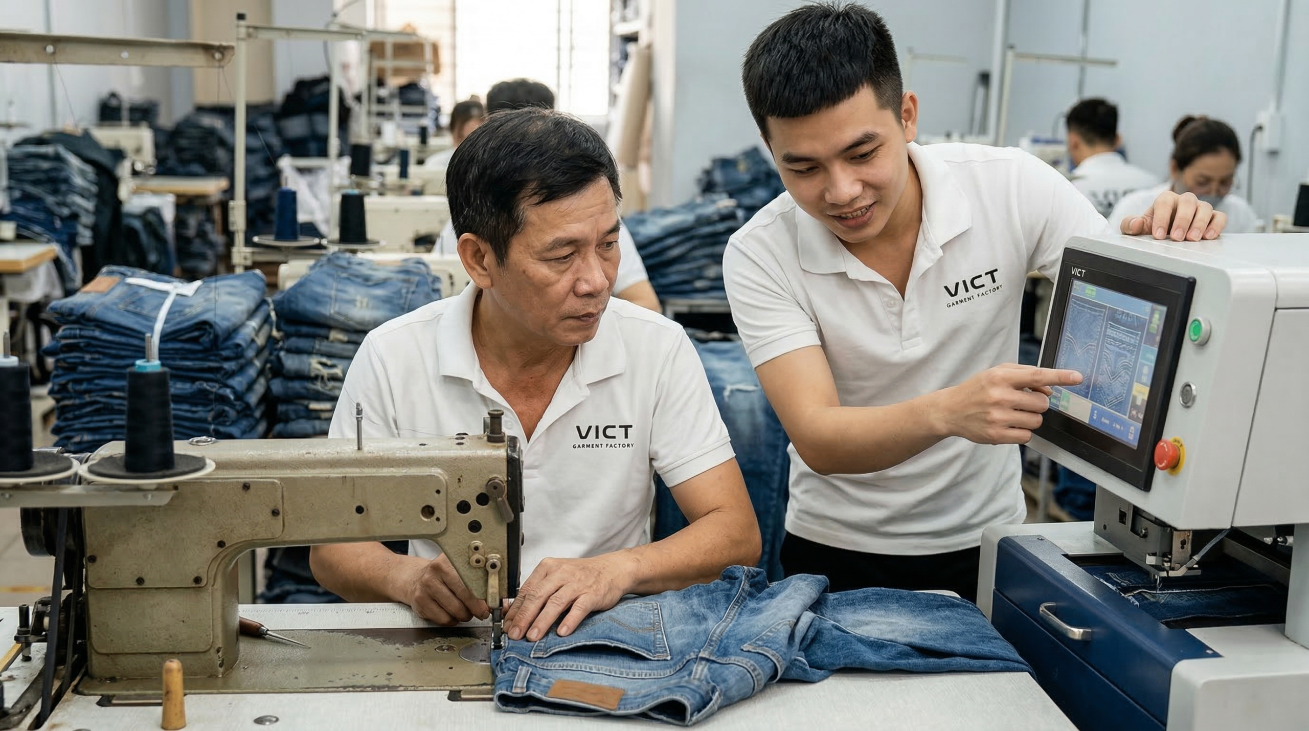 xưởng chuyên sỉ quần jean nam