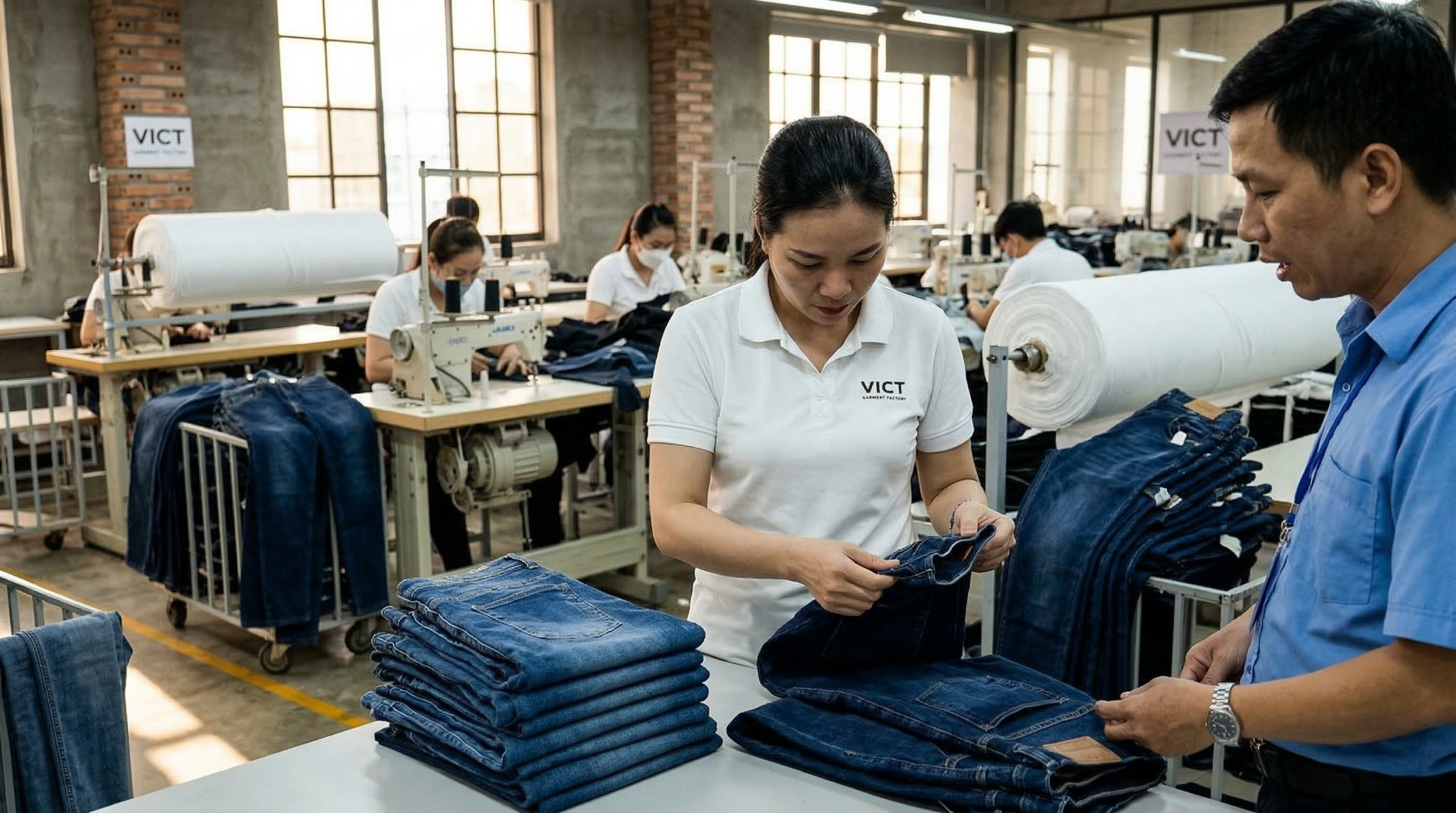 Tiêu Chí Chọn Xưởng Chuyên Sỉ Quần Jean VNXK Uy Tín