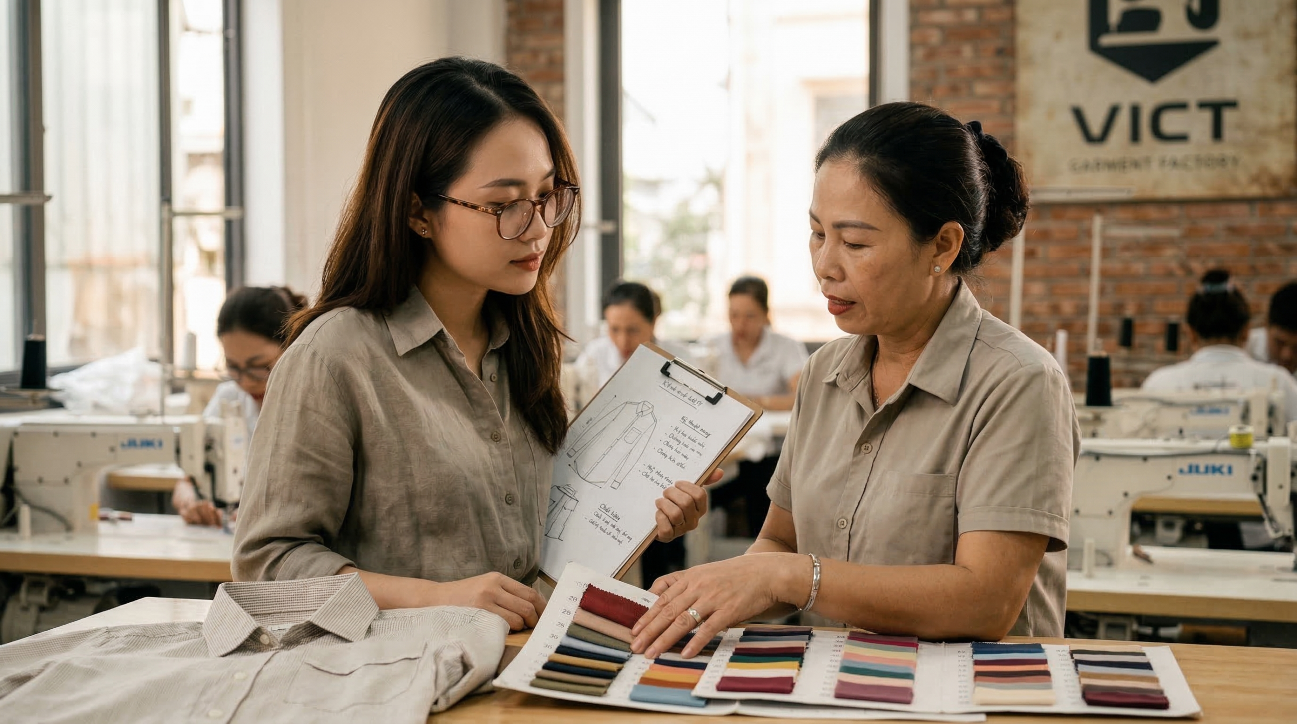 tìm xưởng gia công may mặc