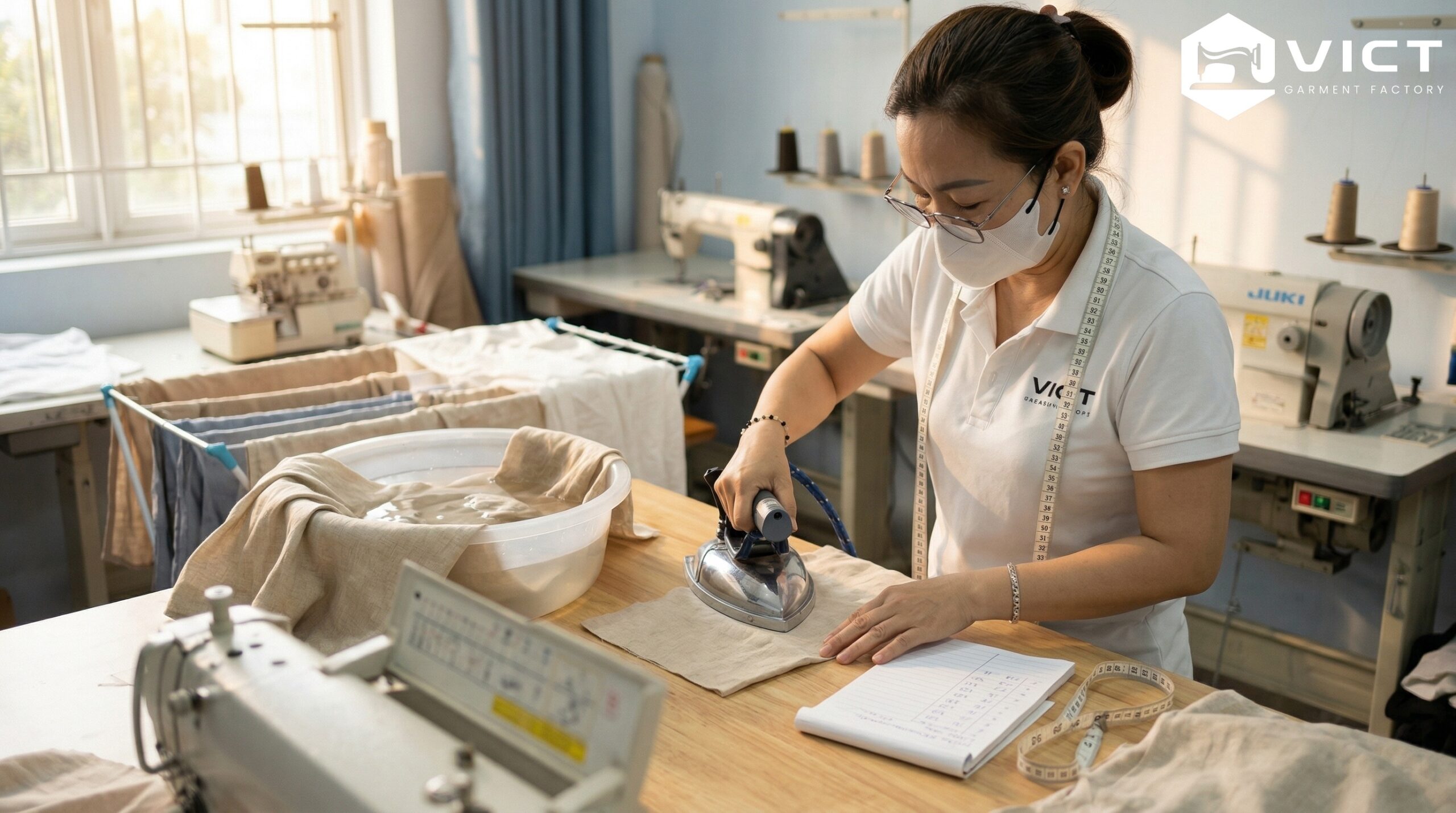 Xả vải trước khi cắt (Ủ vải)