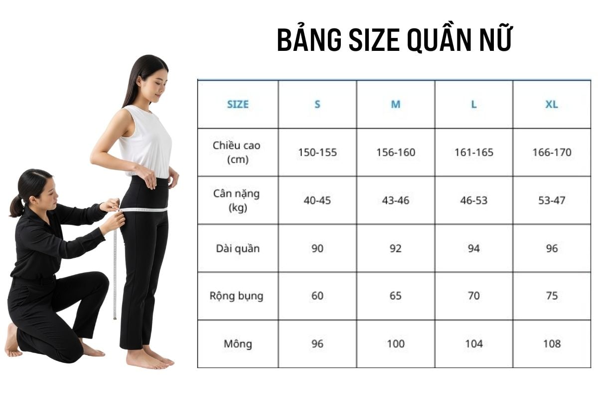 xây dựng bảng size chuẩn