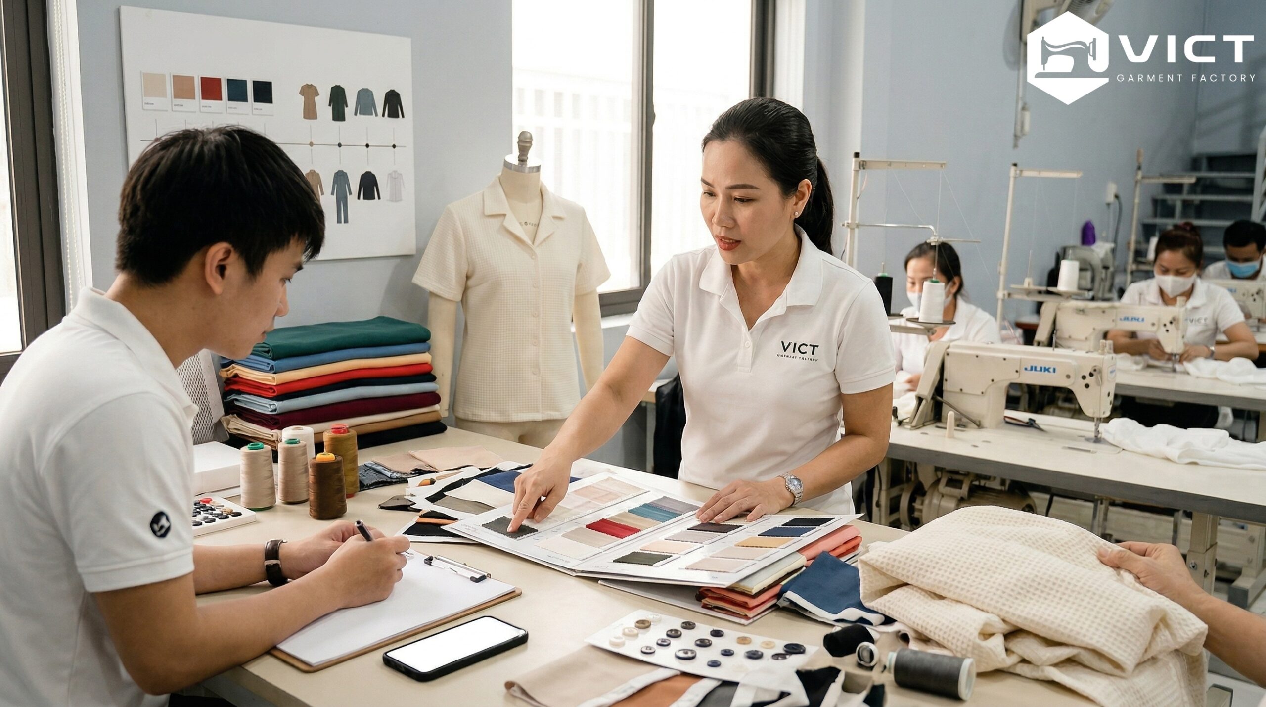 Chiến lược chốt nguyên phụ liệu sớm để đảm bảo tiến độ ra bộ sưu tập