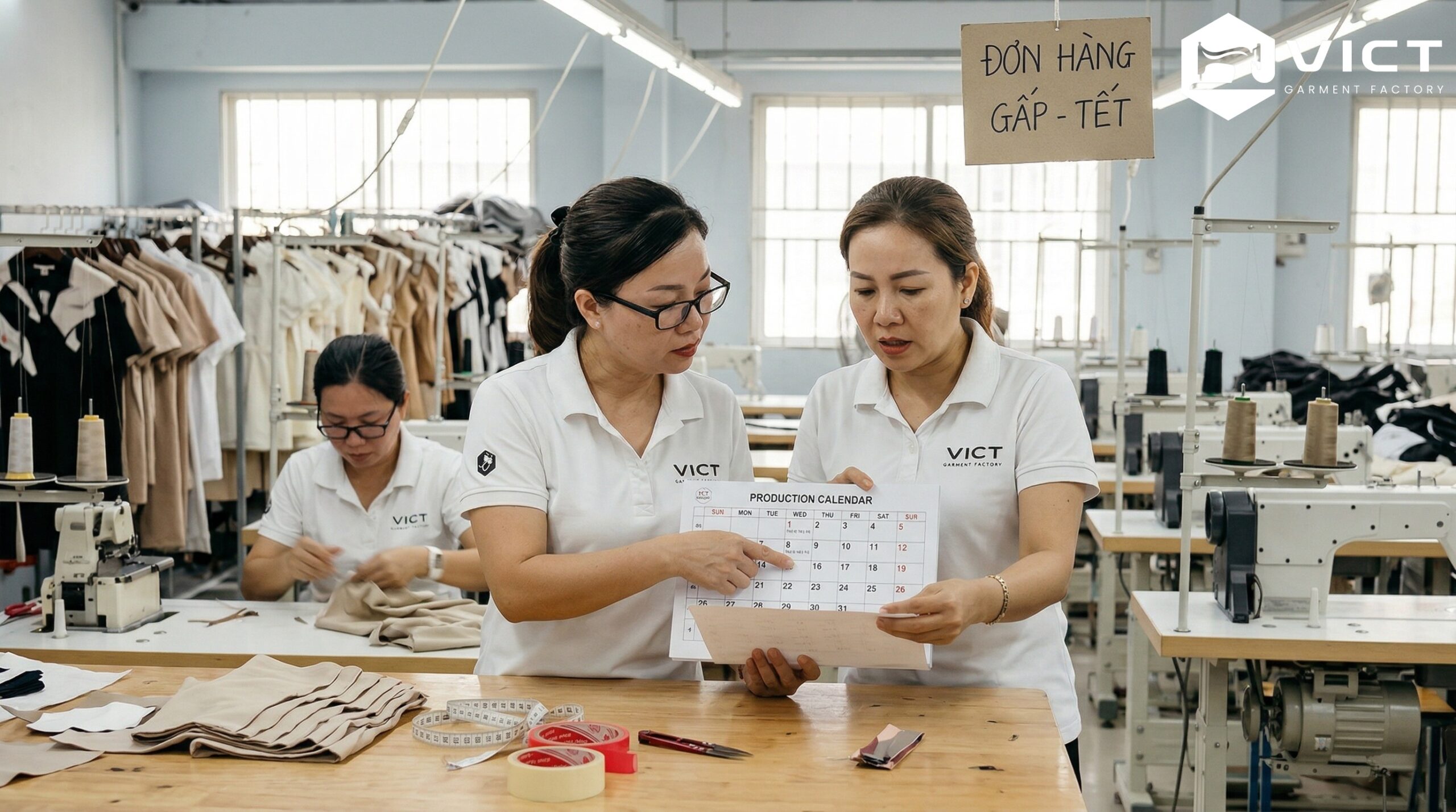 Chọn xưởng may gia công: Chìa khóa may hàng kịp mùa cao điểm