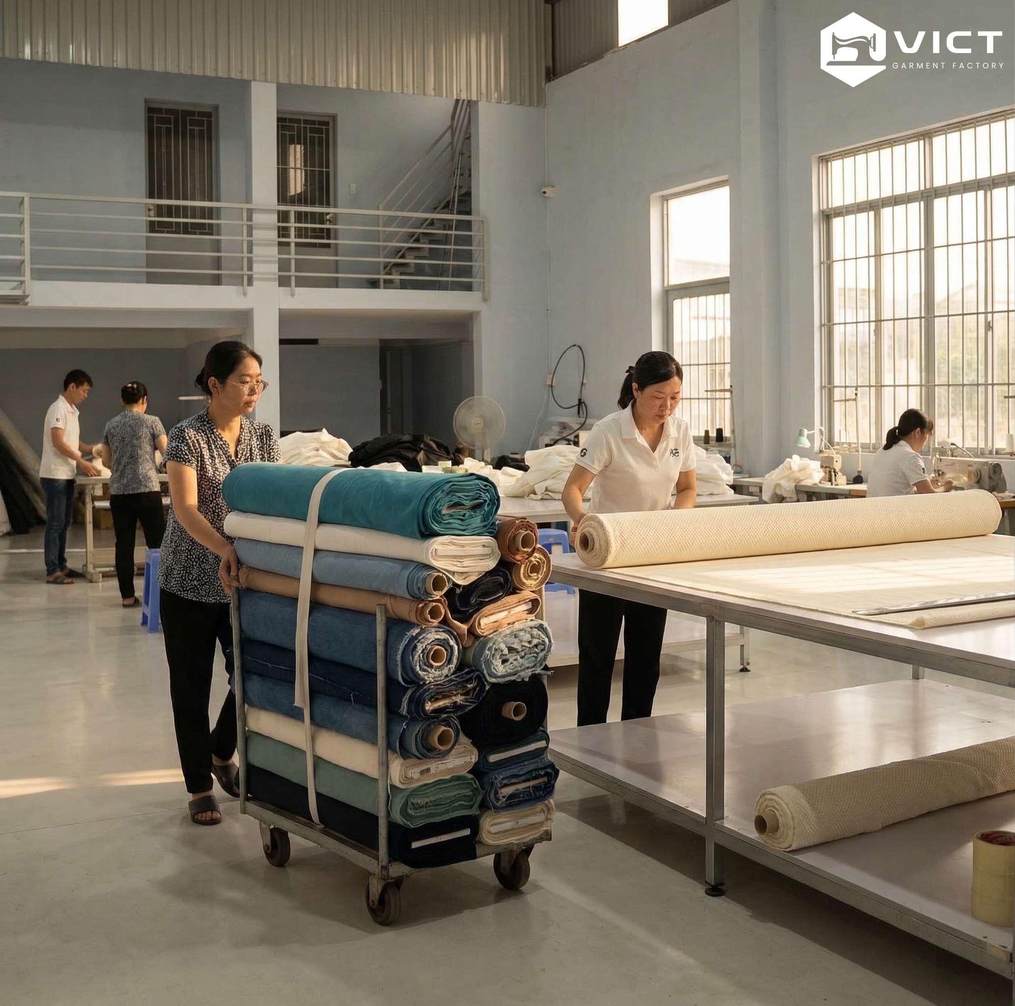 Nhật Ký Xưởng May: Khởi Đầu Ngày Mới Và Công Đoạn Chuẩn Bị Vải nhật ký xưởng may