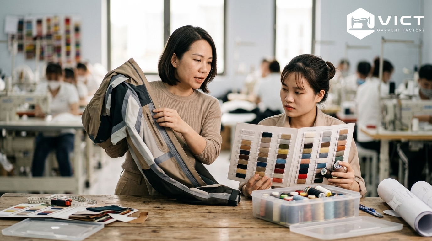 Chọn chỉ may theo cấu trúc và công năng sản phẩm