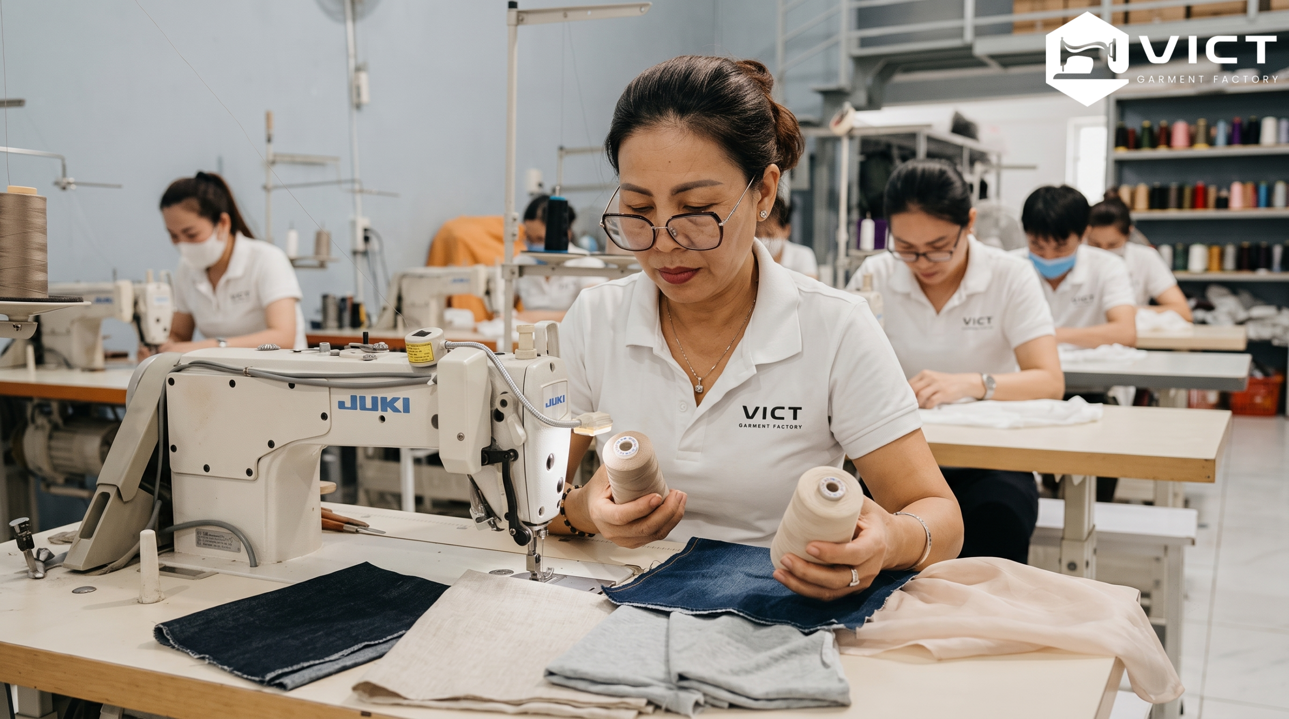 Chọn chỉ may theo từng chất liệu vải