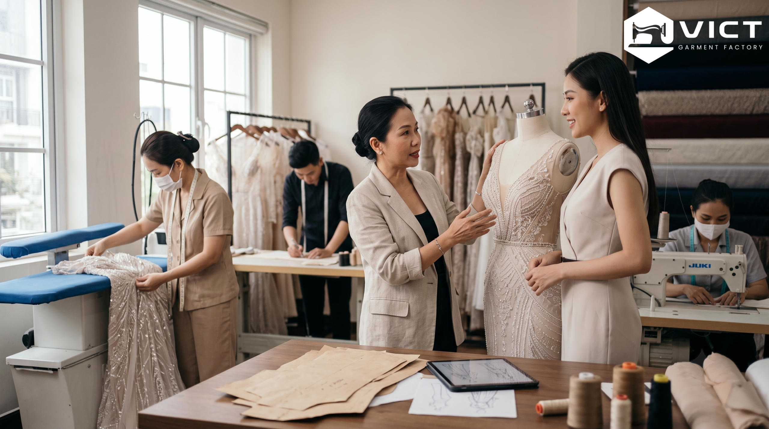 Kinh nghiệm sản xuất các dòng đầm thiết kế