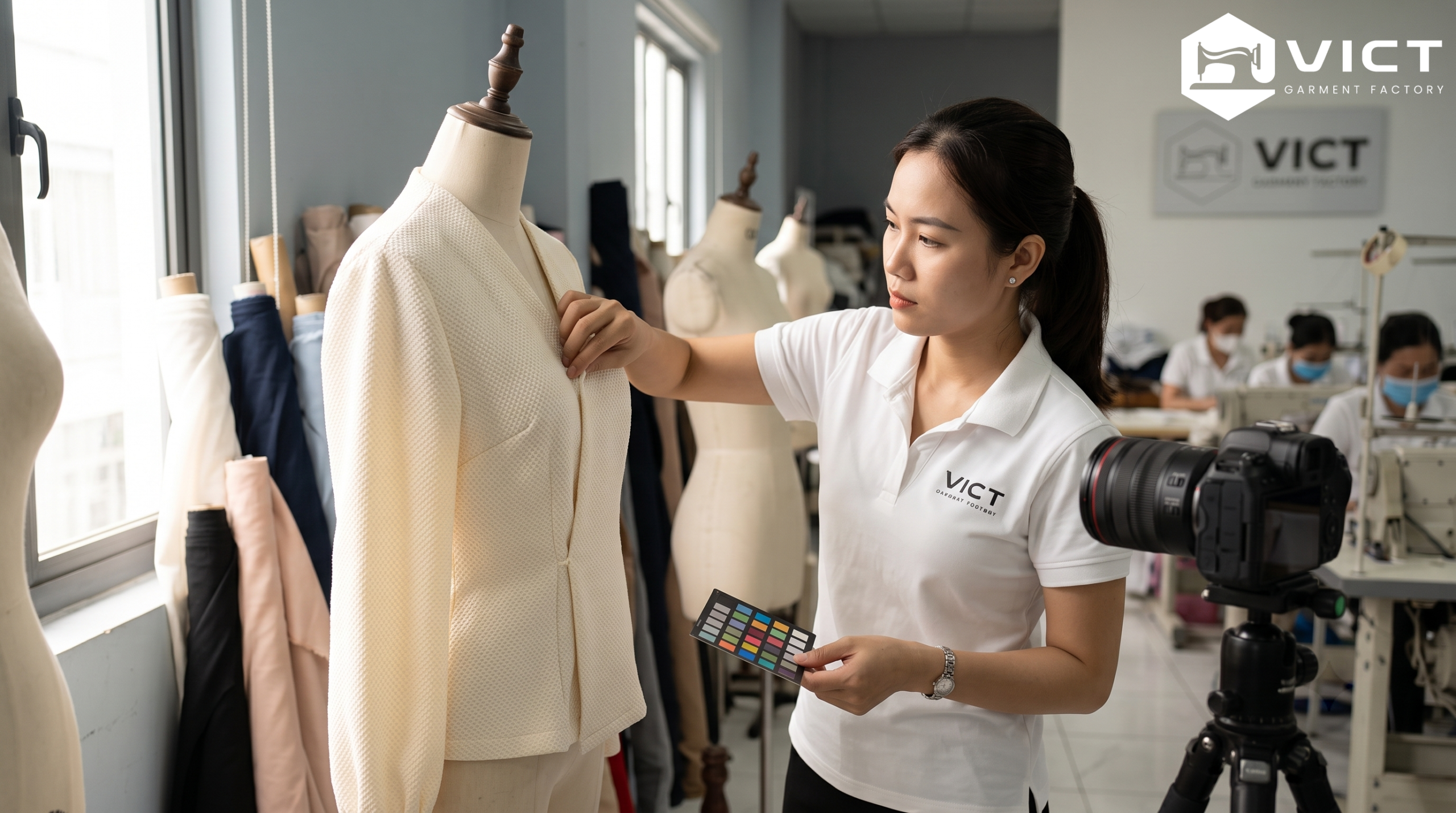 Cách chụp ảnh quần áo rõ màu, form và chất liệu Cách chụp ảnh quần áo rõ màu, form và chất liệu