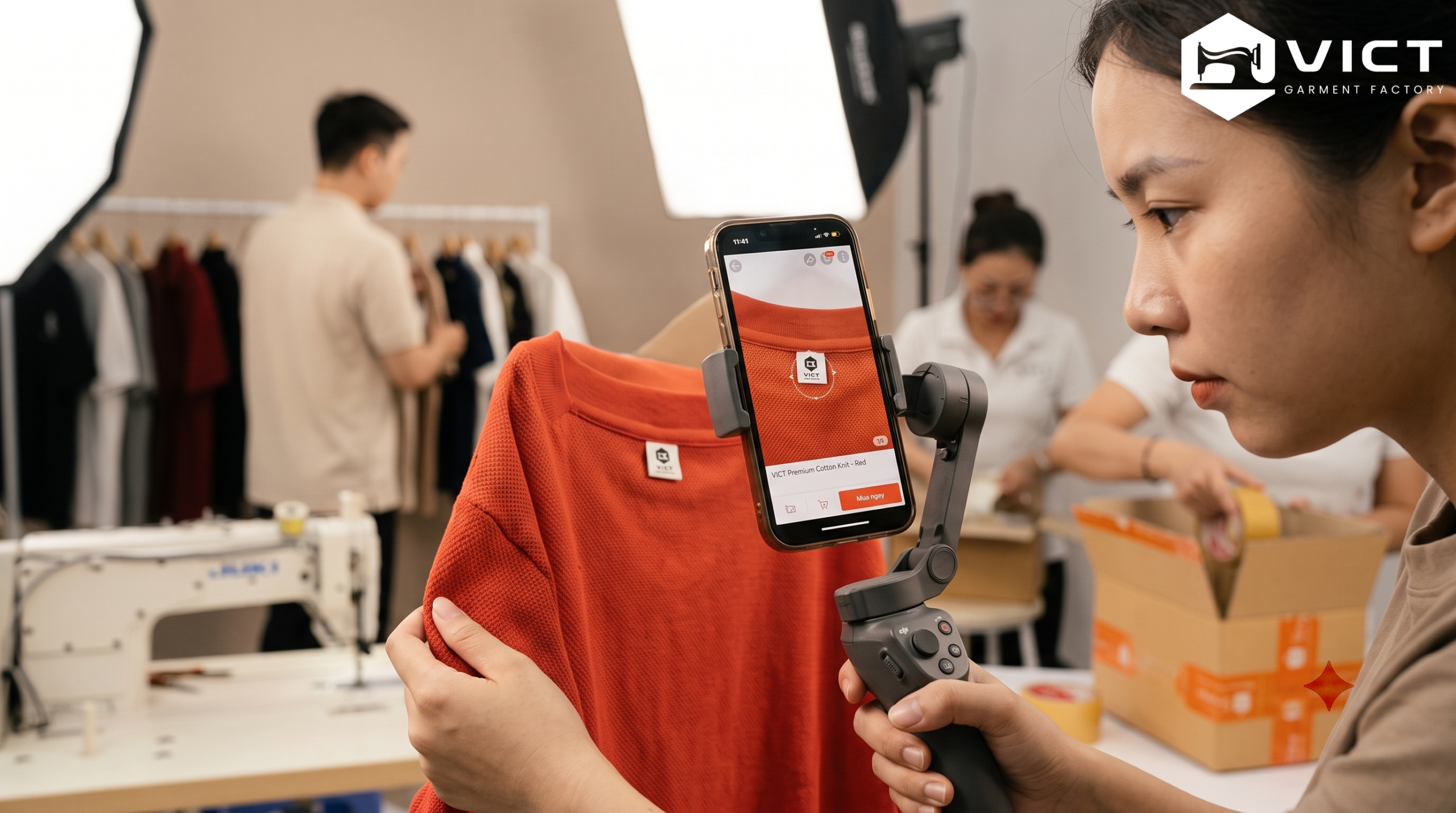 Chụp ảnh quần áo để thắng 3 giây đầu trên Shopee và TikTok Shop chụp ảnh quần áo