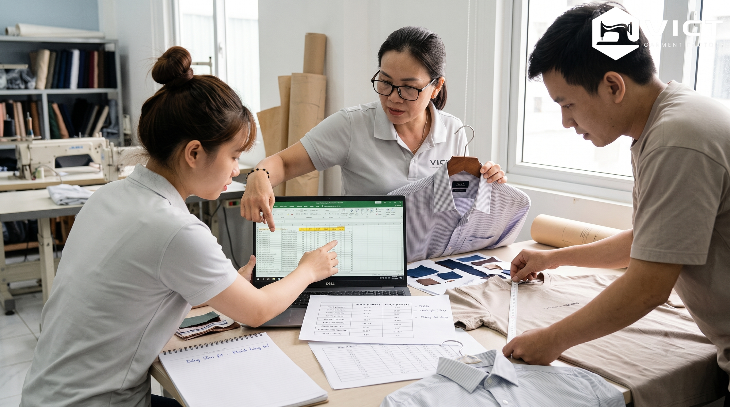 Điều chỉnh bảng size áo theo dáng sản phẩm và khách hàng mục tiêu Điều chỉnh bảng size áo theo dáng sản phẩm và khách hàng mục tiêu
