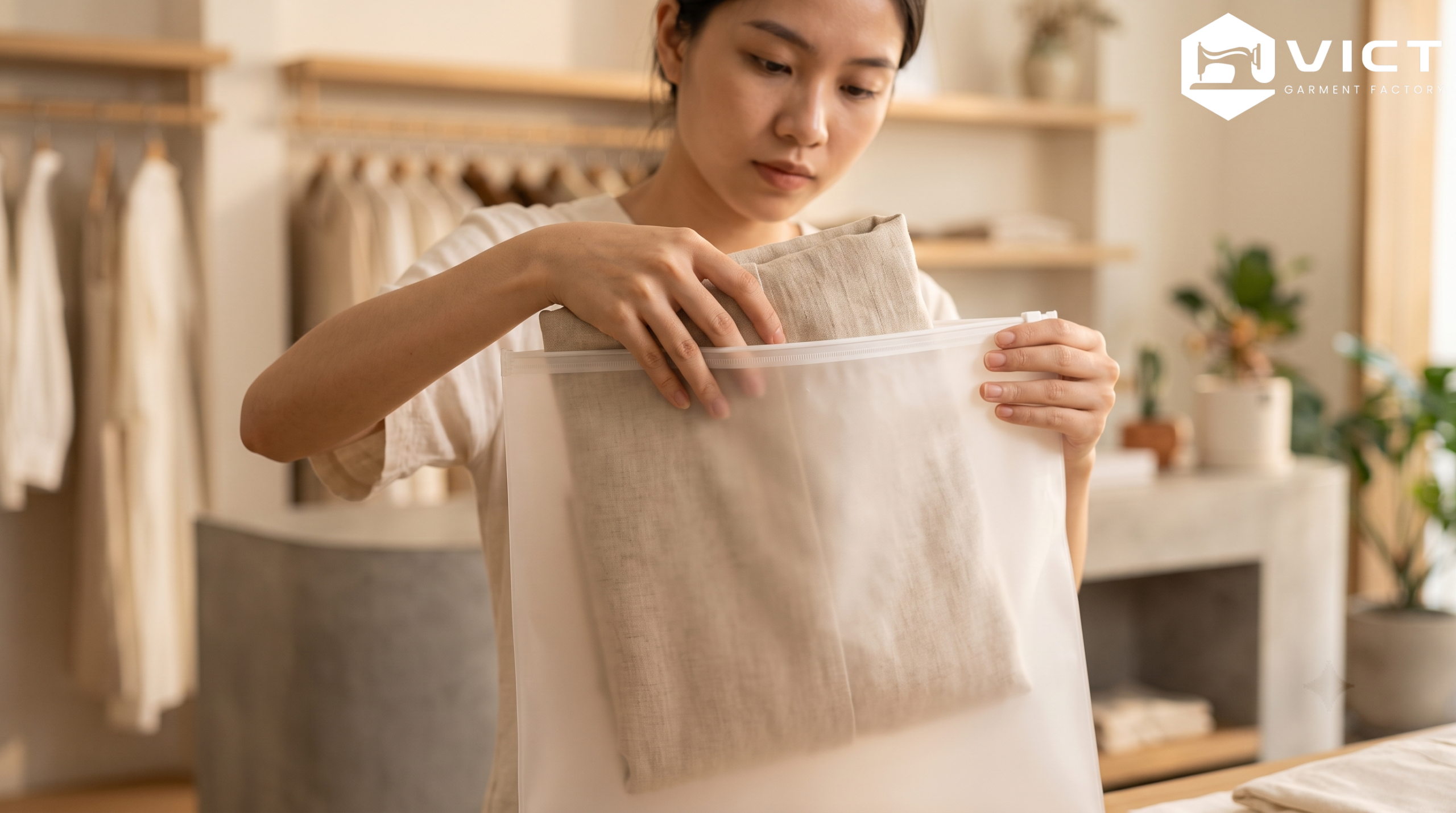 Vì sao túi zip đựng quần áo EVA mờ tạo cảm giác sang trọng cho Local Brand túi zip đựng quần áo